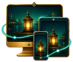 Cazovia lantern game on desktop, tablet and phone